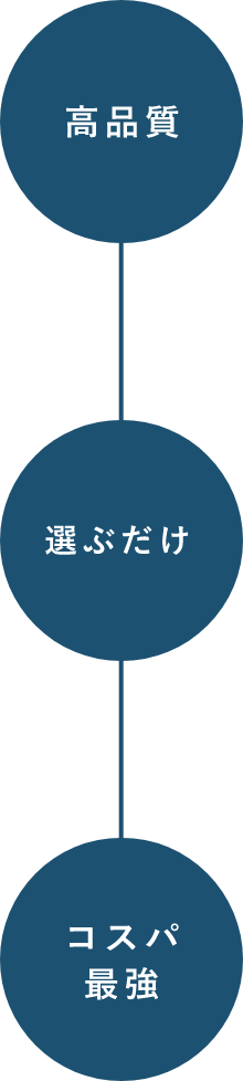 高品質 選ぶだけ コスパ最強